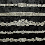 Bridal trims and sashes using beads, Swarovski crystals, stones and more