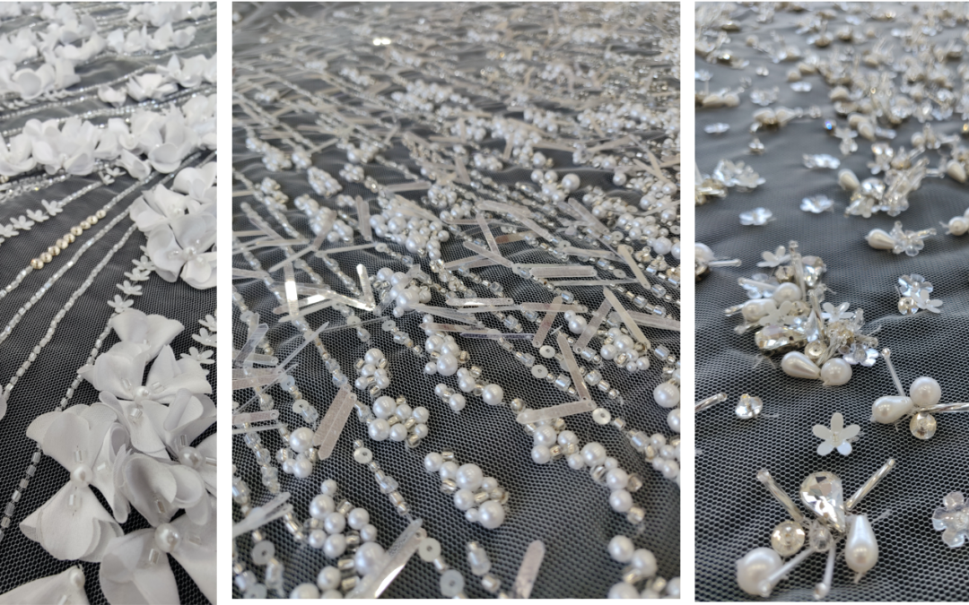 Beaded Bridal Fabrics for your next collection!