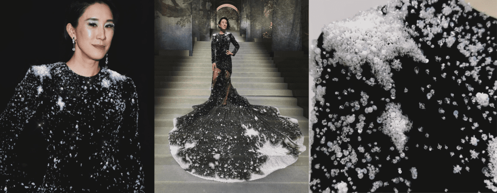 MET gala hand beaded couture gown