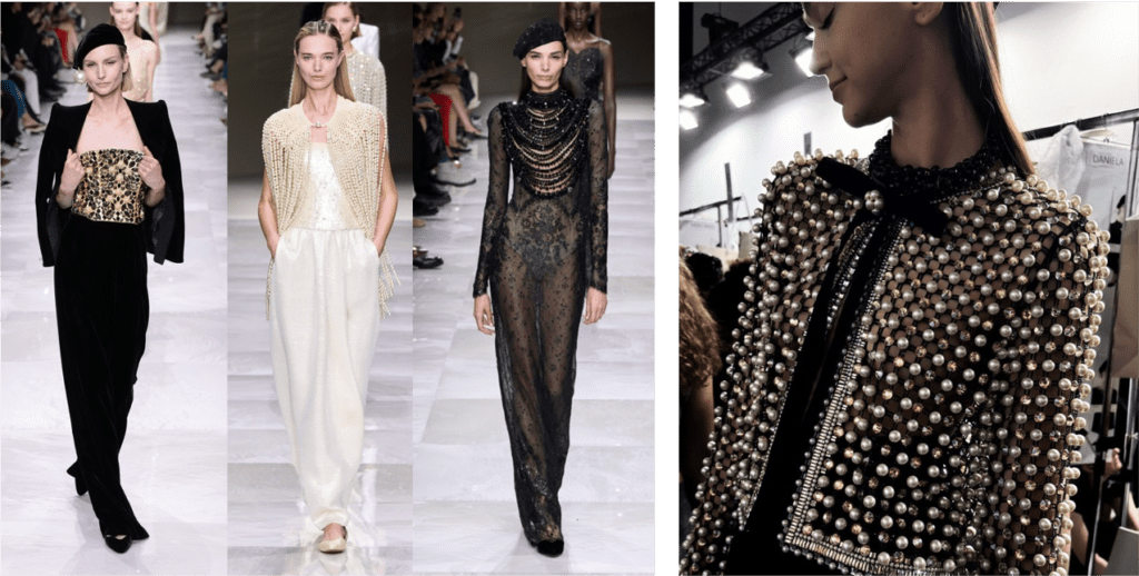 Couture embroidery inspiration by Ricamour embroideries